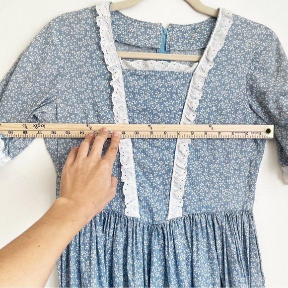 VINTAGE prairie dress cottagecore floral maxi renaissance Yellowstone country - Picture 12 of 16